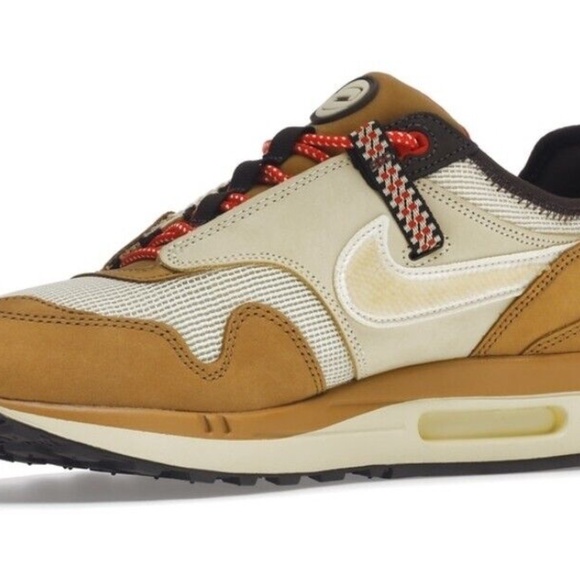 Nike Air Max 1 Travis Scott Cactus Jack Wheat Lemon Drop Mens Size 4.5 - Picture 6 of 16